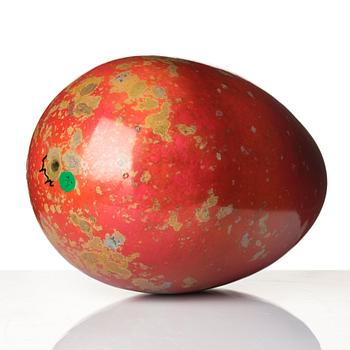 Hans Hedberg, a faience sculpture of an egg, Biot, France.