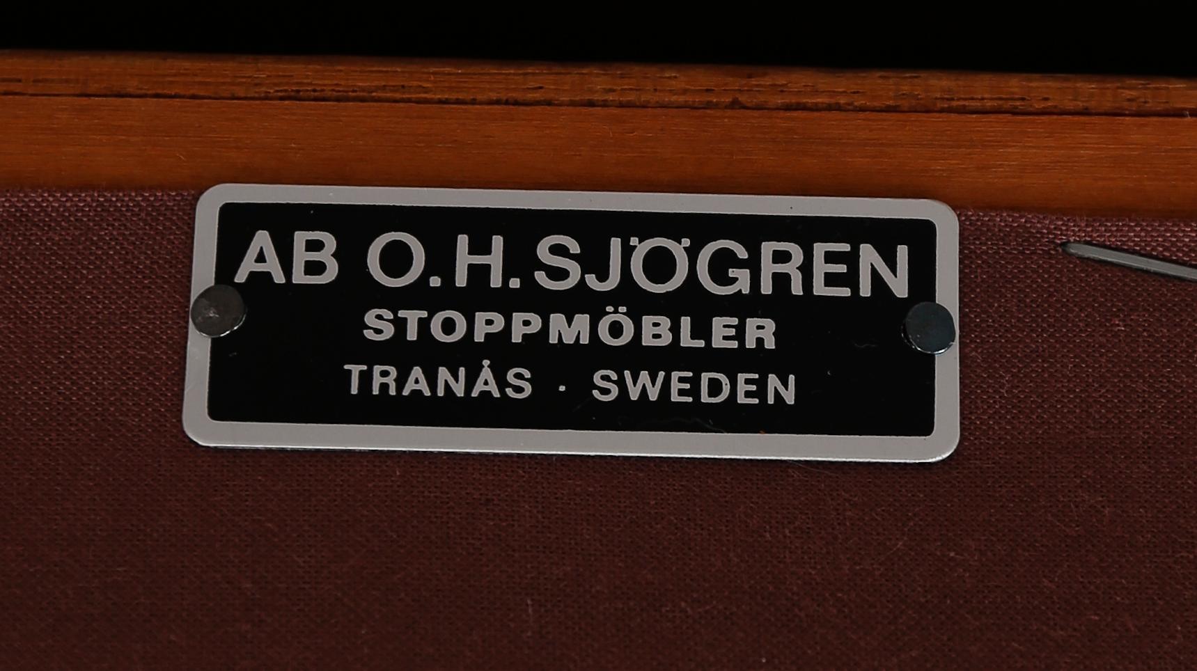 FÅTÖLJ, "Husfadern", Carl Malmsten, Jubileumsmodell 1988, nr 246, AB O.H Sjögren, 1900-talets andra hälft.
