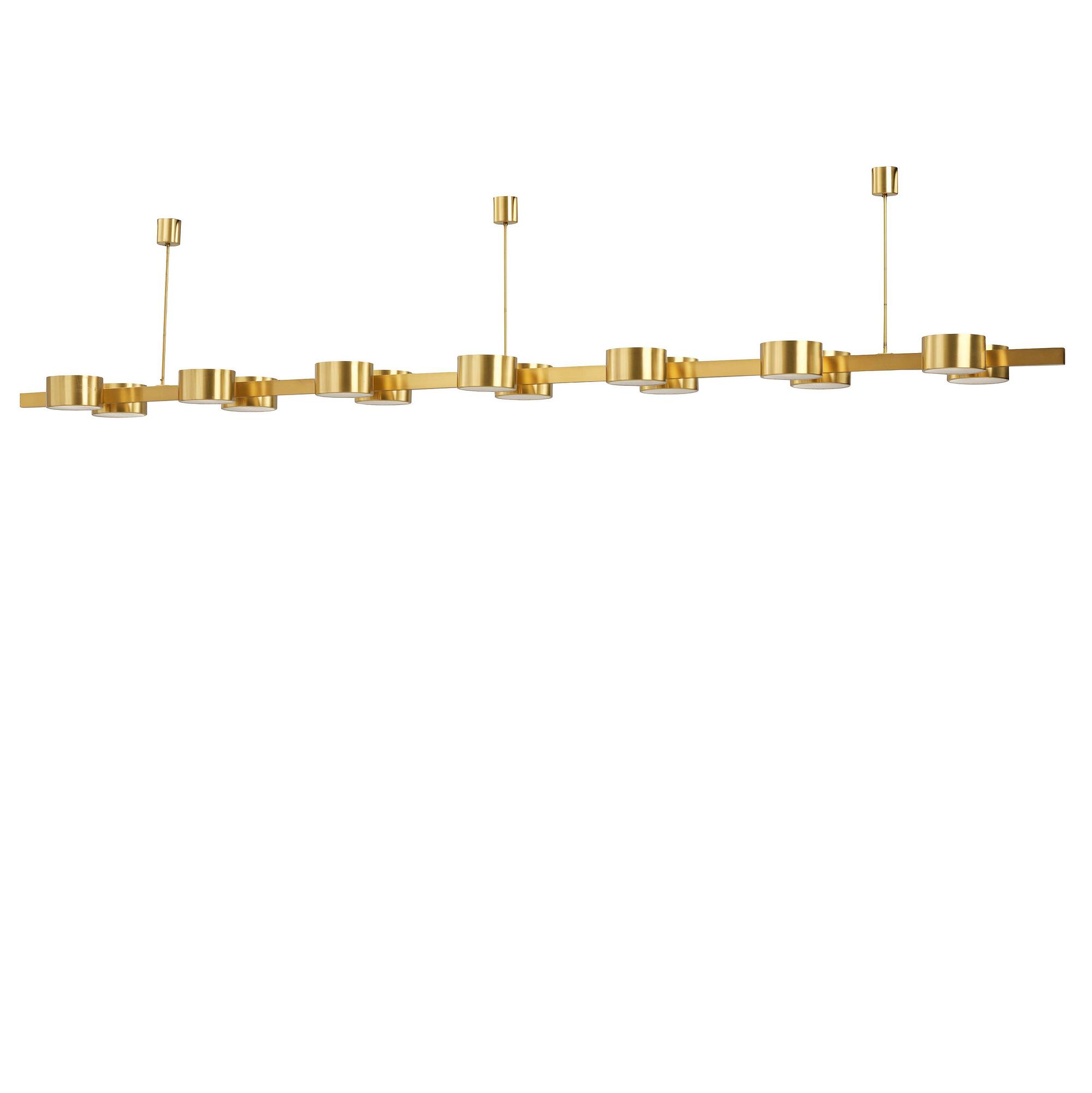 Hans-Agne Jakobsson, a monumental ceiling lamp model T 261/14, Hans-Agne Jakobsson AB, Markaryd, 1950s-60s.