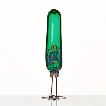 Alessandro Pianon, skulptur, fågel, "Pulcino", Vistosi, Murano, Italien 1960-tal.