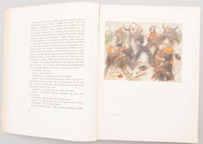 Four books of which two with Loja och Eliel Saarinen's Ex-Libris by Erik O.W. Ehrström, two given as gifts to Saarinen.