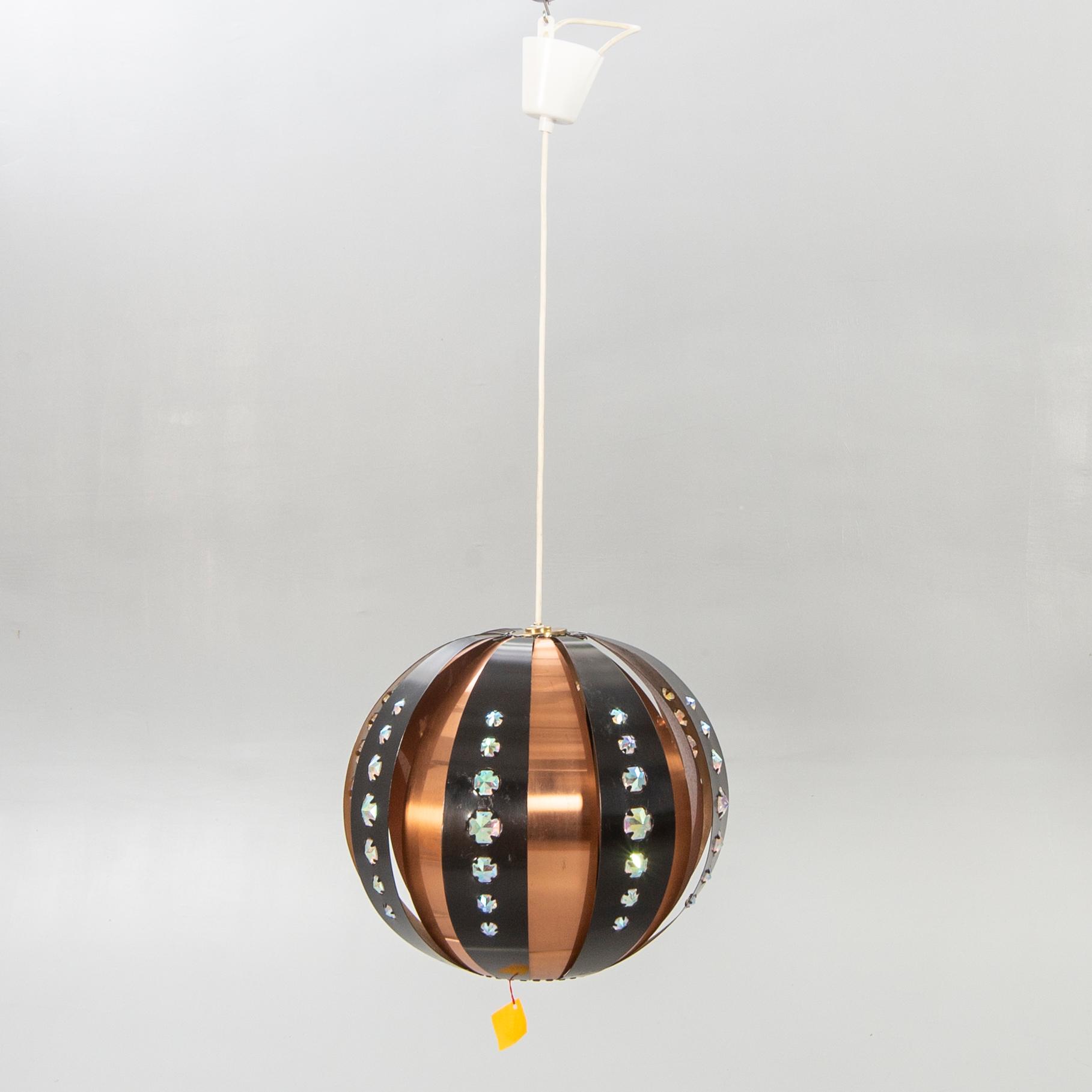 ceiling lamp, probably Werner Schou, Coronell Electro, Denmark, second half of the 20th century.