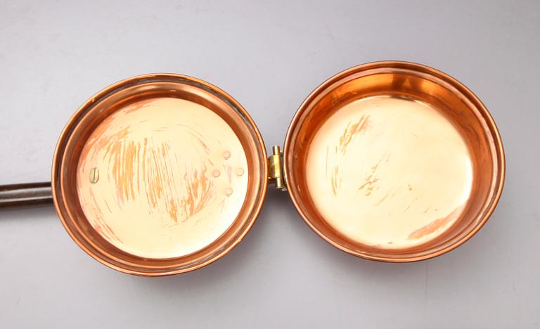 SÄNGVÄRMARE, 2 st, England, 1800-/1900-tal.