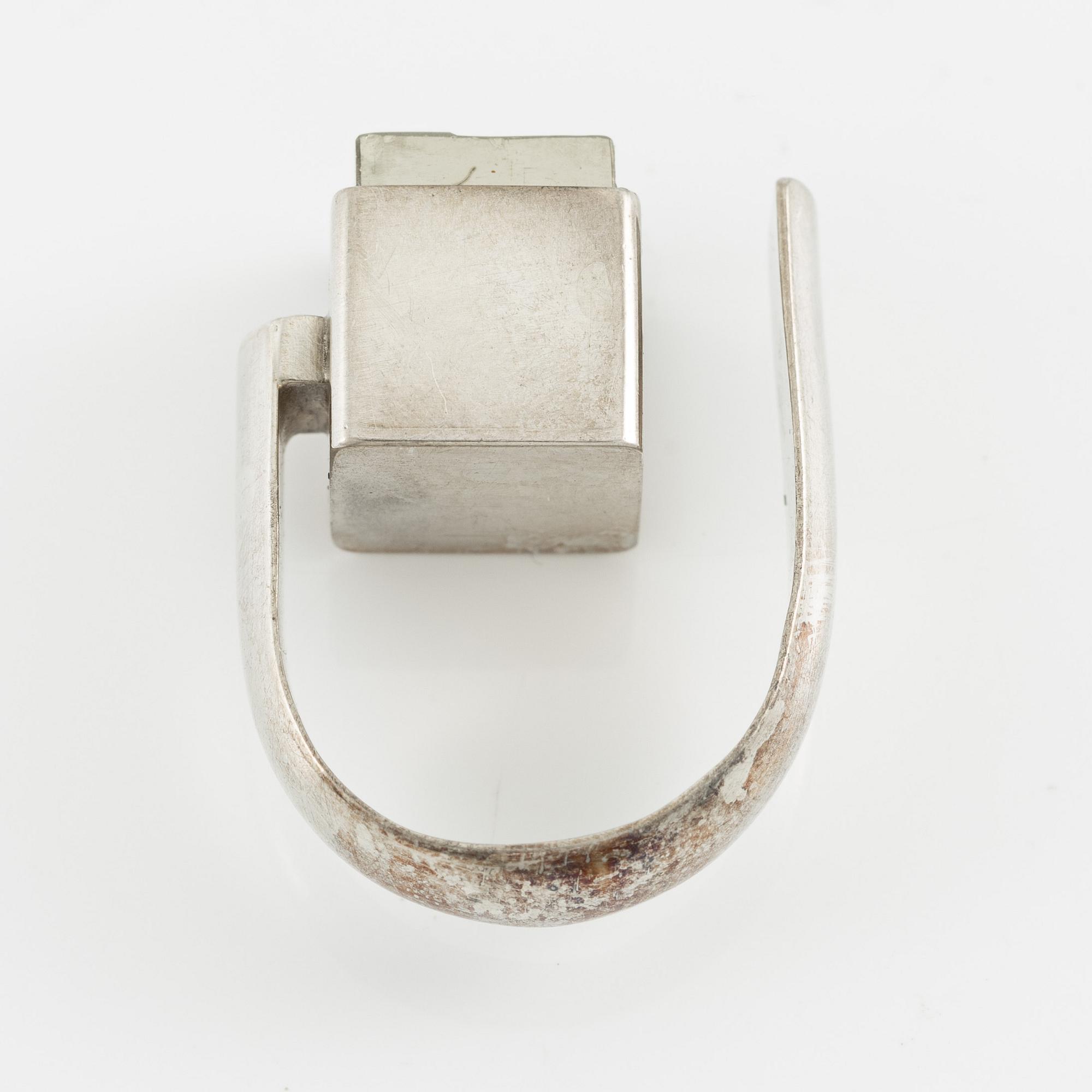 Jan-Christer Lundqvist, ring, sterlingsilver med pyrit, Skövde.