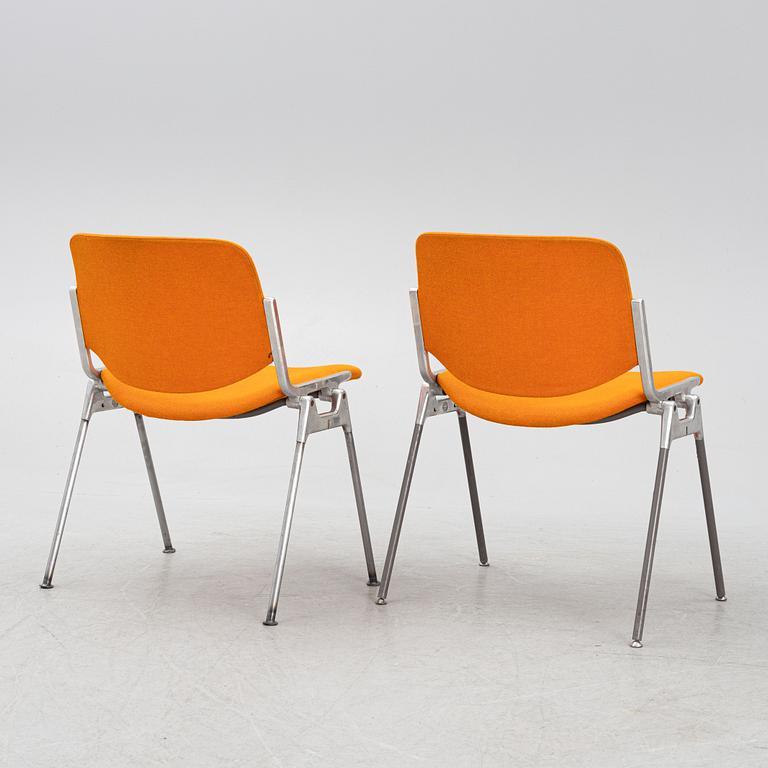 Giancarlo Piretti, a set of six chairs, Castelli, Italy, second half of the 20th Century.