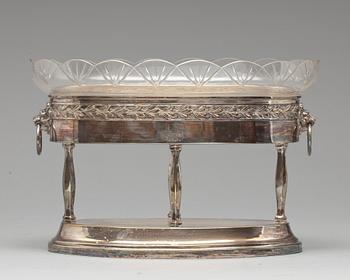 JARDINIERE, nysilver. Art-deco 1900-talets början.