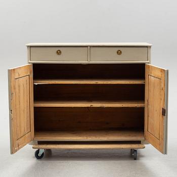 A painted pine sideboard, late 19th Century.