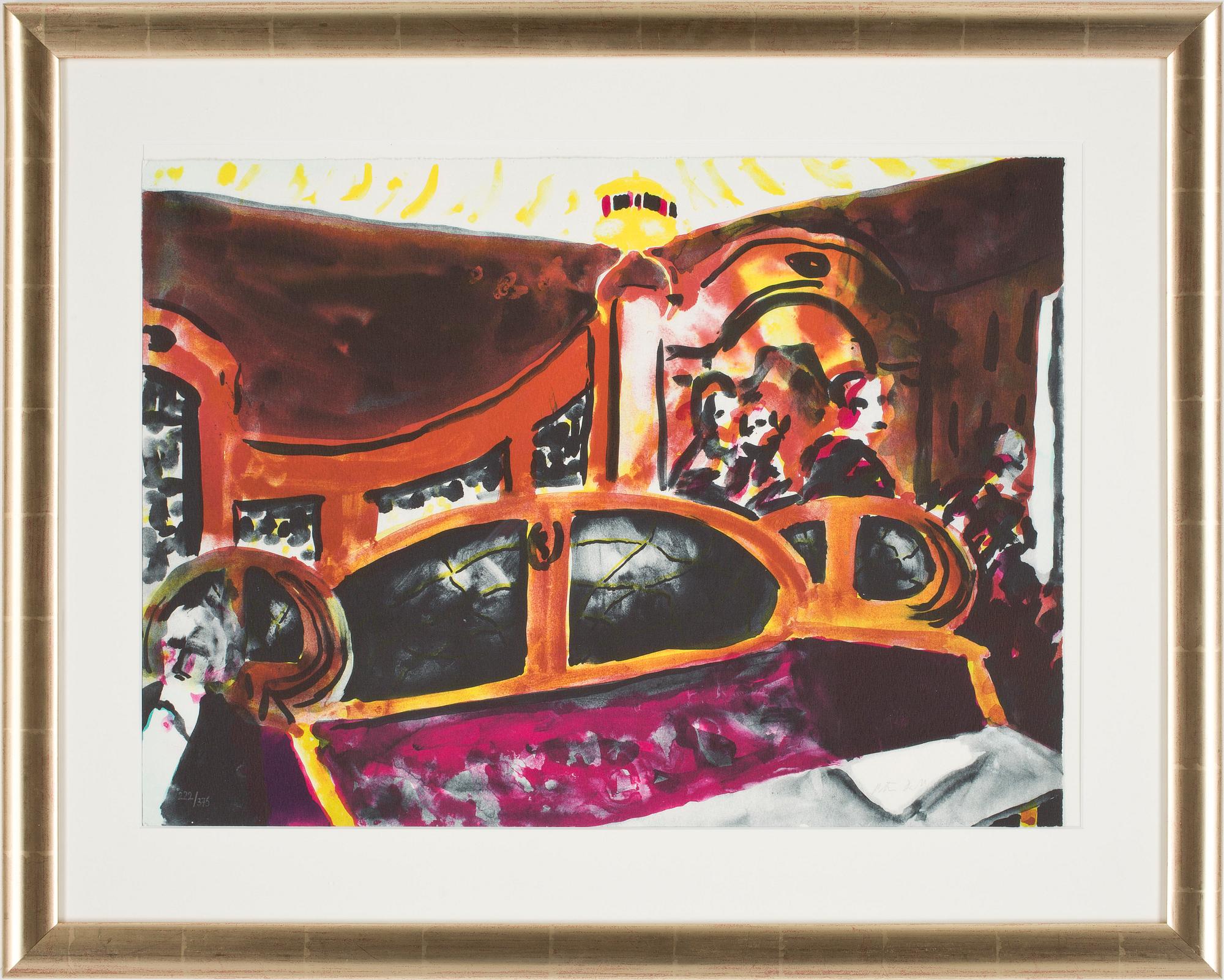 PETER DAHL, färglitografi, signerad och numrerad 222/375.