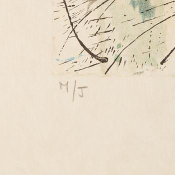 Salvador Dalí, a lithograph in colours, 1970, signed M/Z.