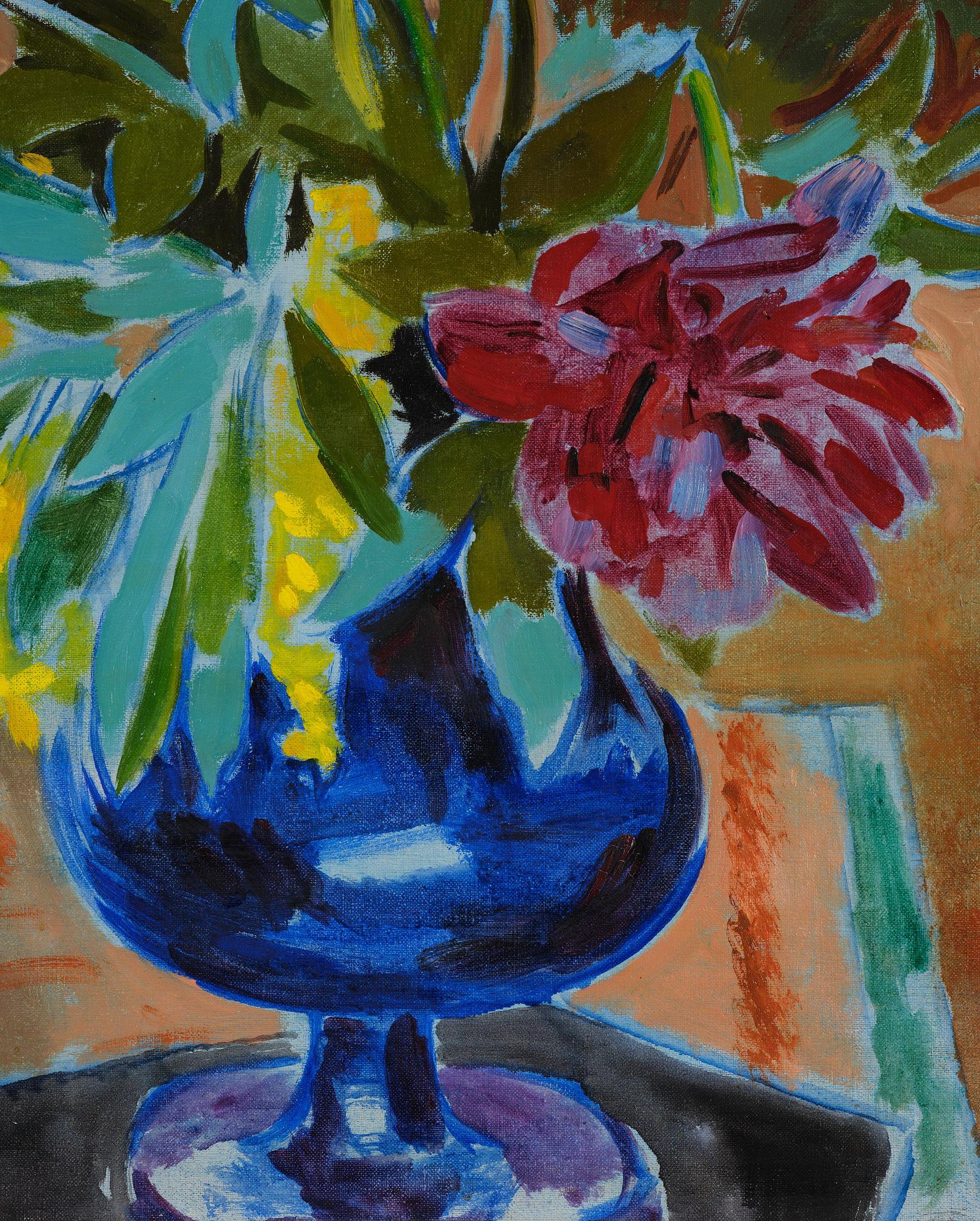 Isaac Grünewald, Flower still life.