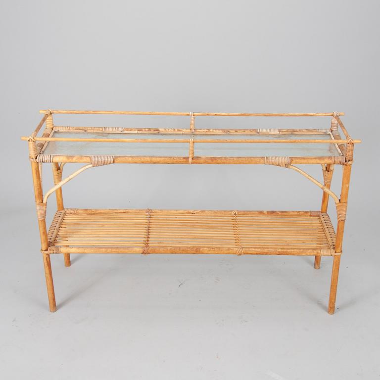 BLOMBORD, rotting och glas, 1950/60-tal.