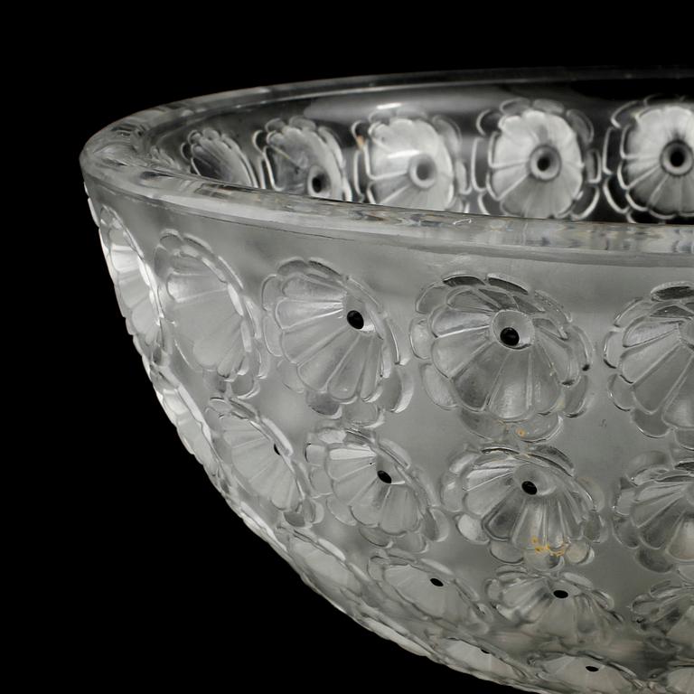 SKÅL, glas, "Nemours", Lalique, 1900-talets andra hälft.