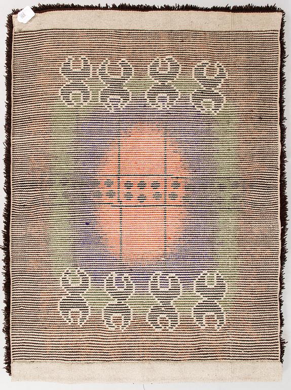 HANNAMAIJA TEISKO, A long pile ryijy rug. Circa 147x109 cm. Design year 1964.