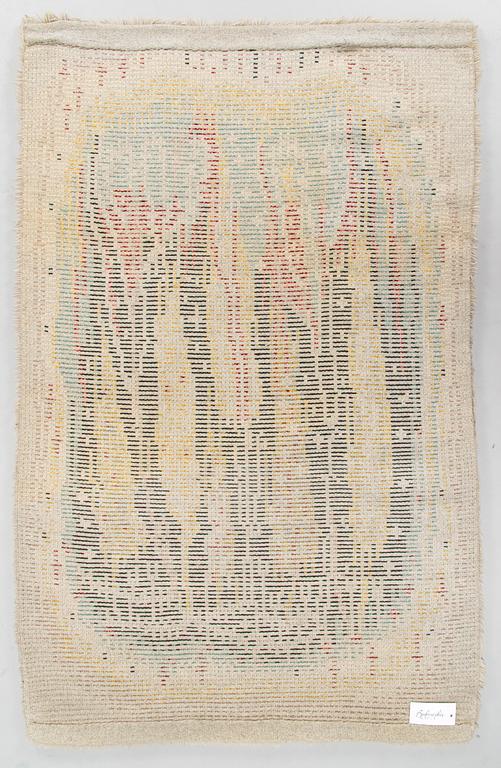 Aappo Härkönen, a Finnish rya rug. Circa 162 x 101 cm.