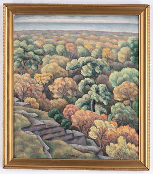 Helge Johansson, oil on canvas, signed and dated Öland 1915.