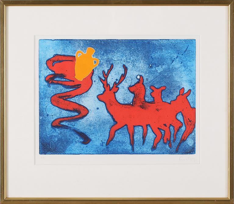 ERNST BILLGREN, färgetsning, signerad och numrerad A.P.