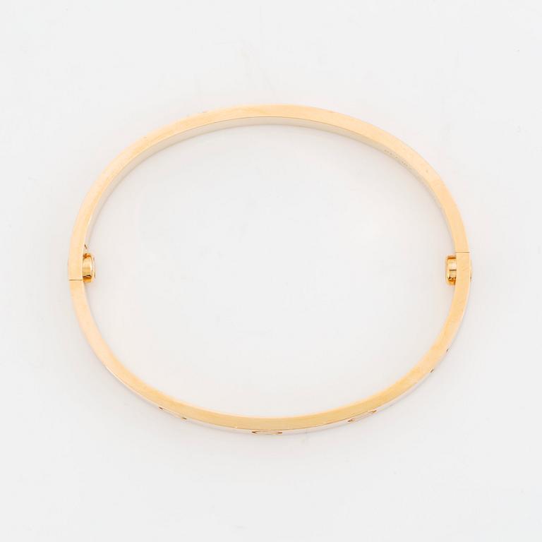 A Cartier 18K gold "Love" bracelet.