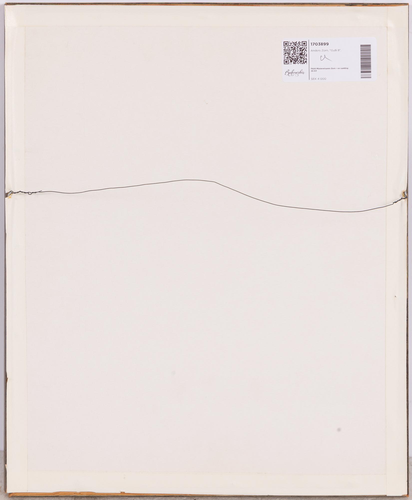 Anders Zorn, "Gulli II".