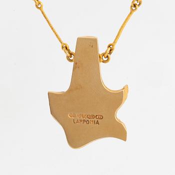 A Björn Weckström for Lapponia pendant in 18K gold set with zoisite.
