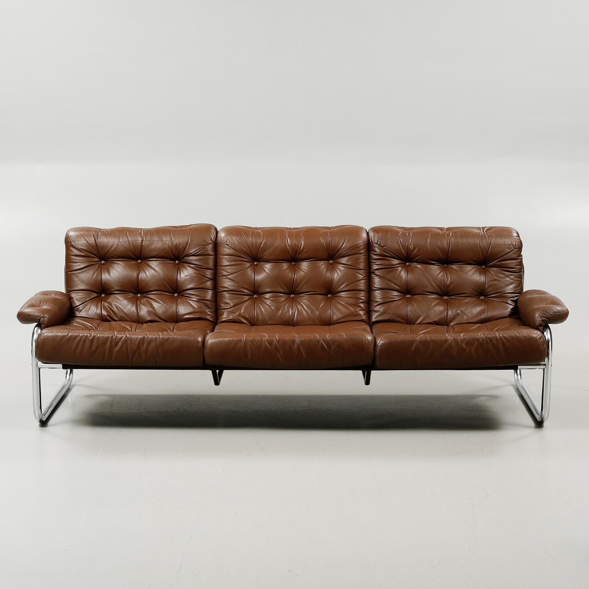 JOHN BERTIL HÄGGSTRÖM, soffa samt fåtölj, "Borkum", IKEA, 1970-tal.