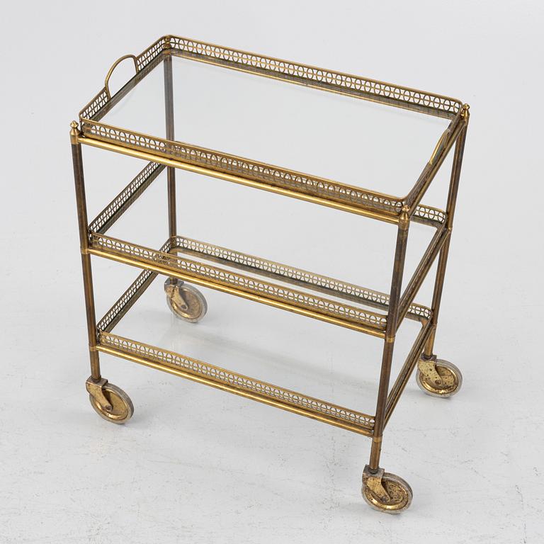 A serving trolley, mid 20th Century.