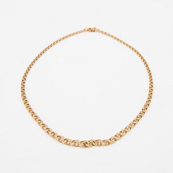 Halsband Bismarck-länk 18K guld.