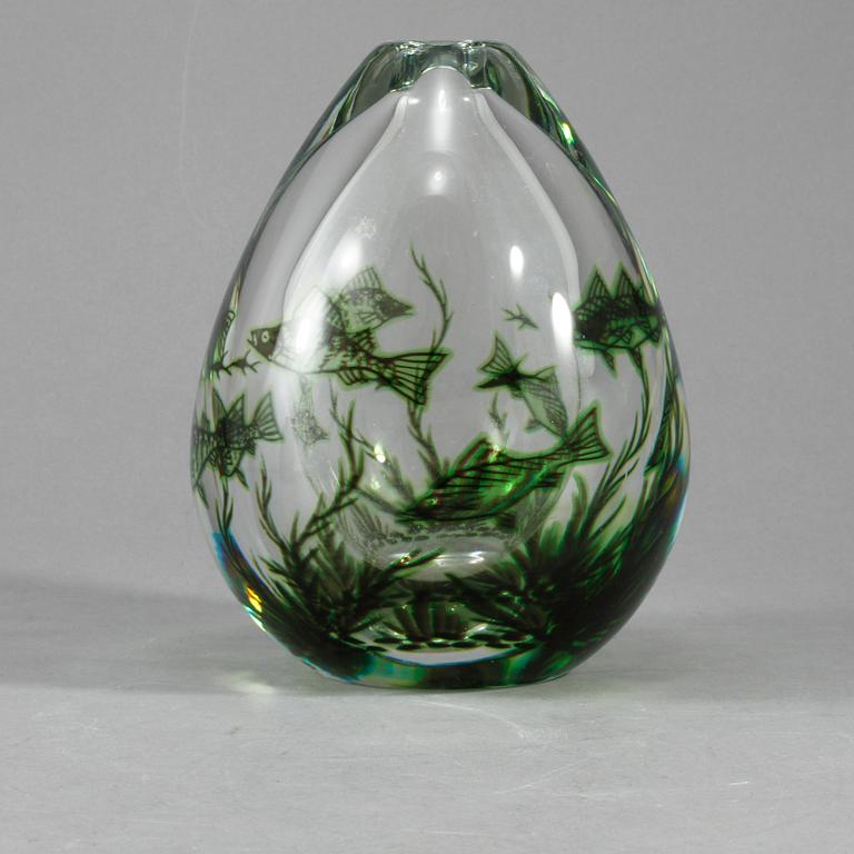 VAS, glas, "Graal", Edvard Hald Orrefors, 1900-talets andra hälft.