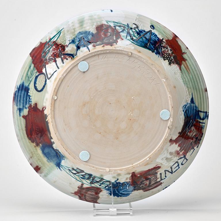 Eva Bengtsson, a stoneware dish, Frillesås, Sweden.
