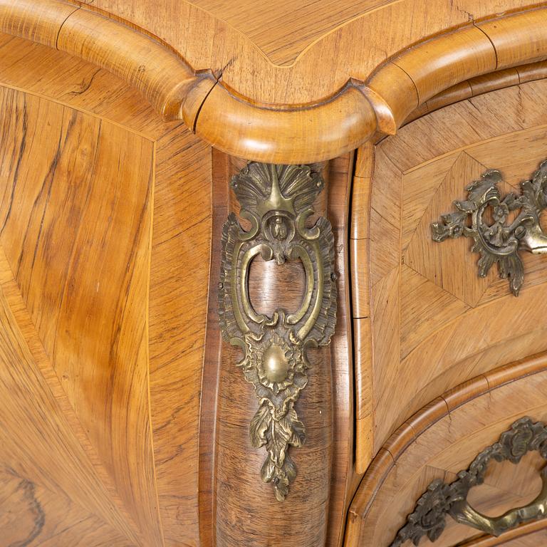 A Rococo chest of drawers, secon half of the 18th century.