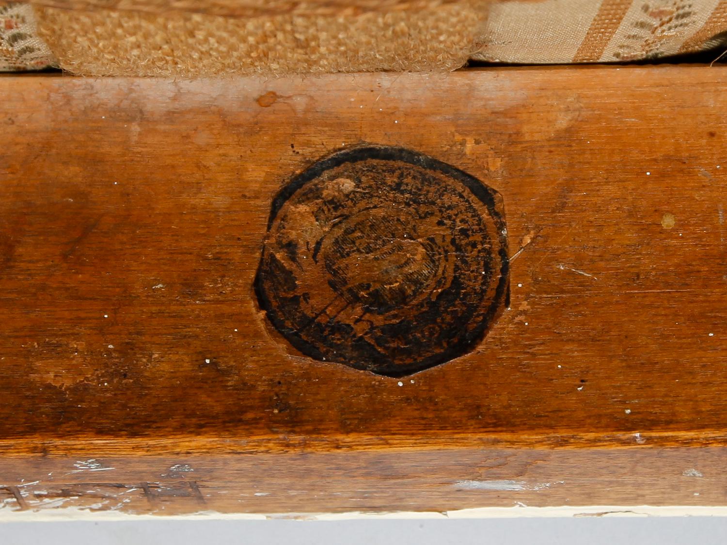 TABURETT, gustavianskt stockholmsarbete, av Lars Söderholm (mästare i Stockholm 1785-94).