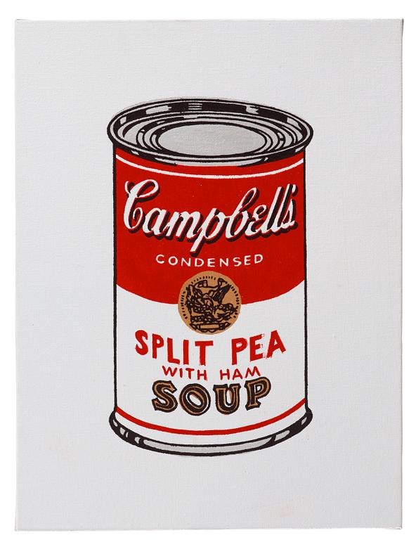 Richard H. Pettibone, "Andy Warhol, '32 Cans of Campbell's Soup', 1962".