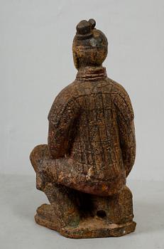 FIGUR, gjutjärn, orientalisk, 1900-/2000-tal.