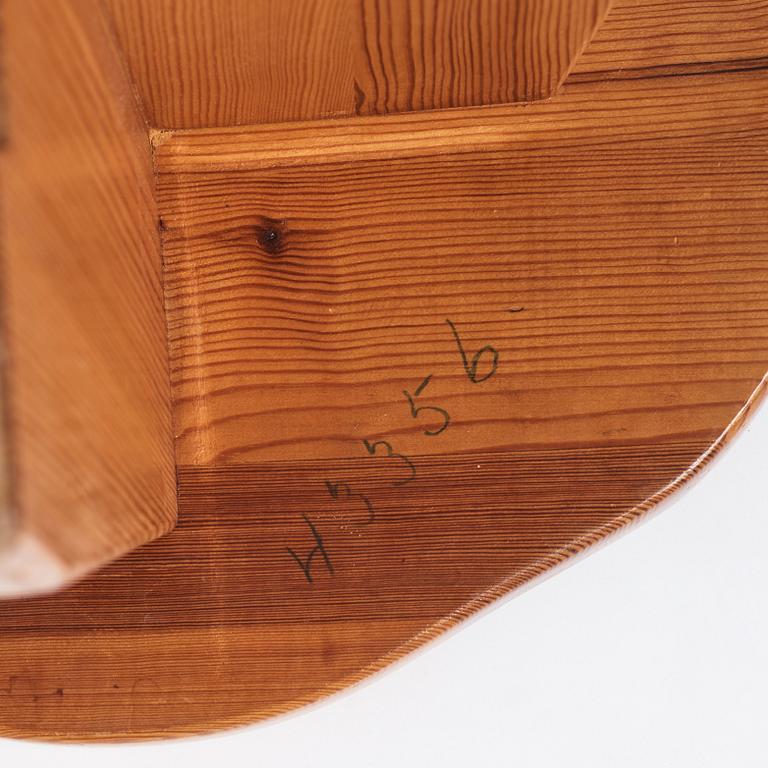 David Rosén, a pine stool 'Berga', Nordiska Kompaniet, Sweden 1930-1940s.