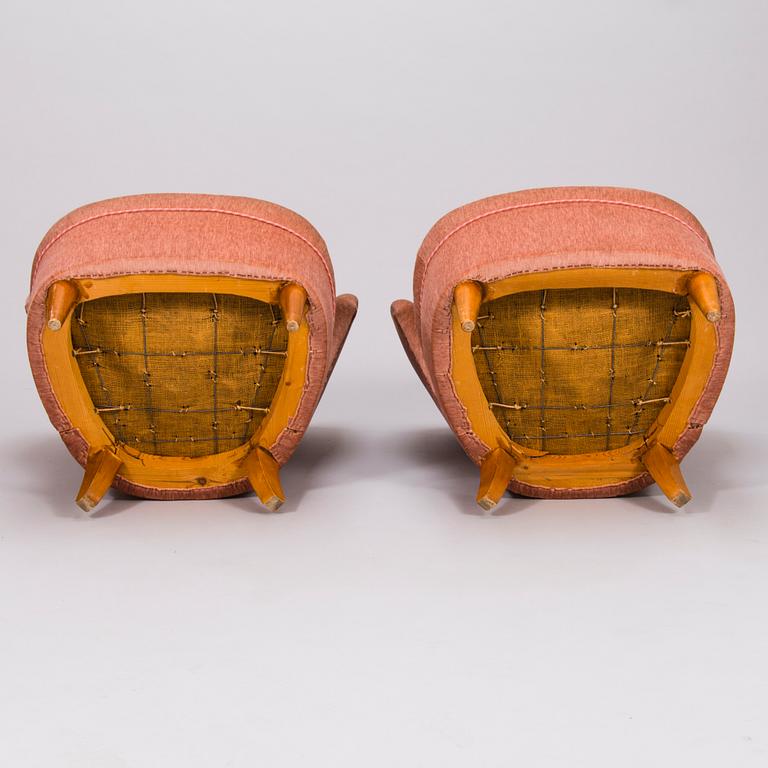 A mid 1950's 3-piece sofa suite.