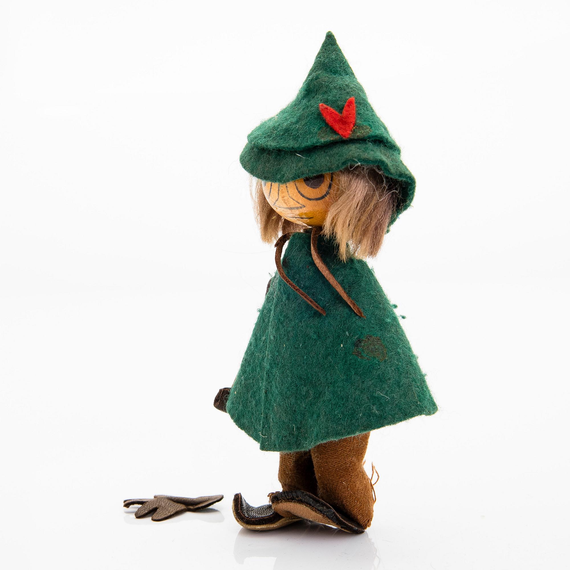 Atelier Fauni, a 'Snufkin' Moomin figurine, Finland, 1950s/60s.