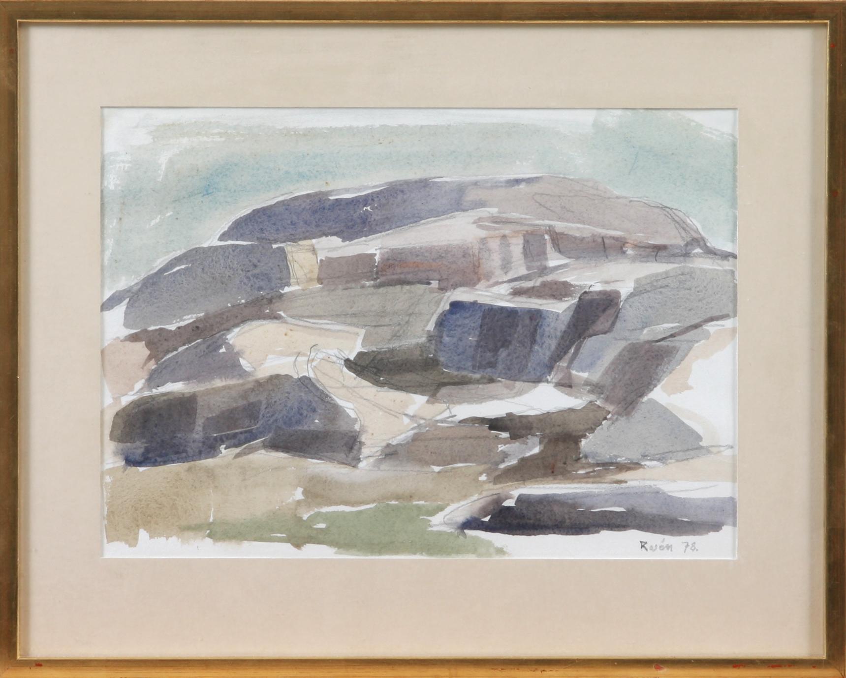 KJELL ROSÉN, akvarell, sign.