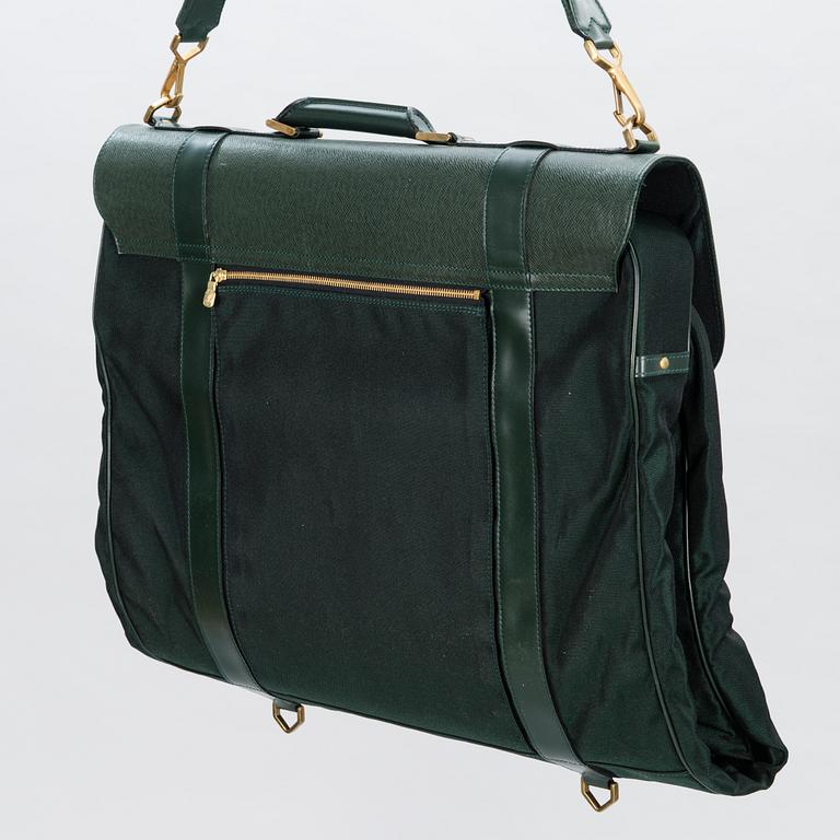 LOUIS VUITTON, TAIGA and NYLON GARMENT BAG.