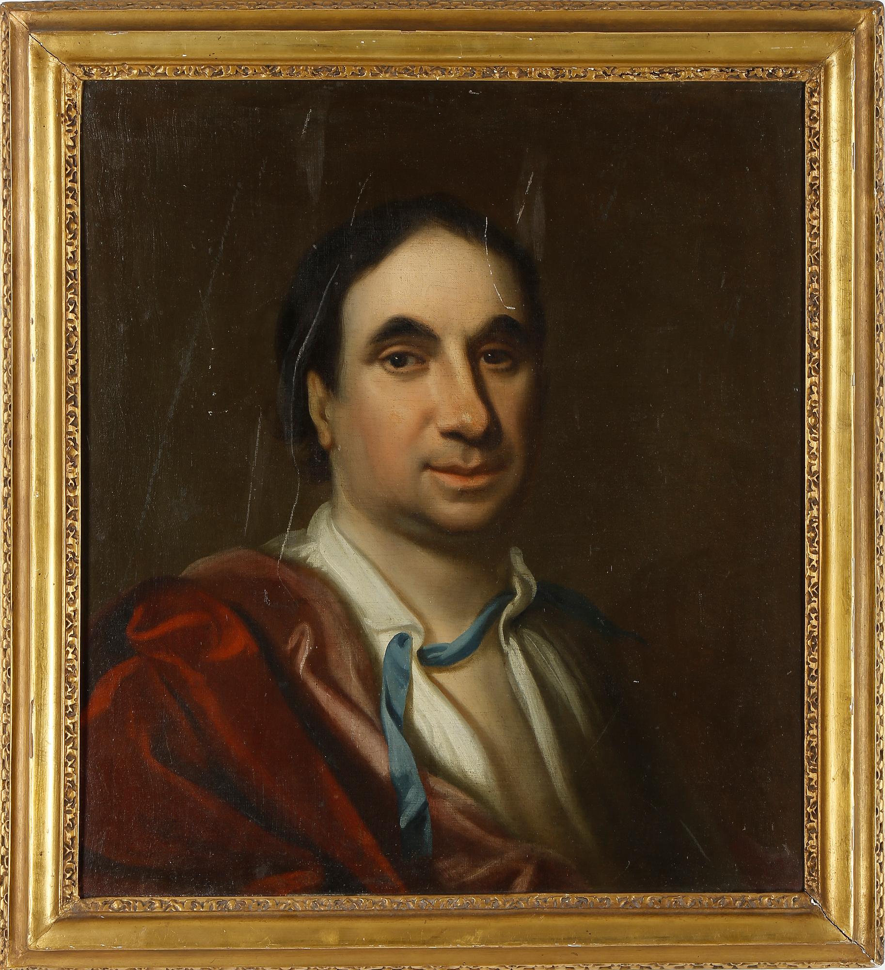 OKÄND KONSTNÄR, olja på duk på pannå, 1800-tal.