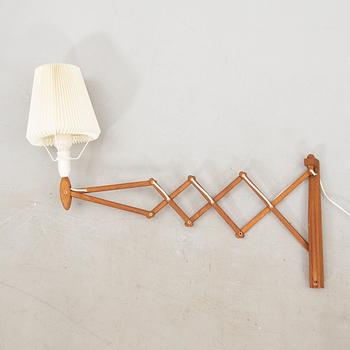 Erik Hansen, wall lamp, "Saxelampe", Le Klint Denmark, second half of the 20th century.