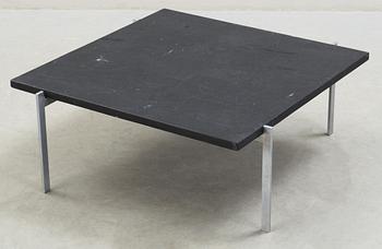A Poul Kjaerholm 'PK-61' steel and slate sofa table, E Kold Christensen, Denmark.