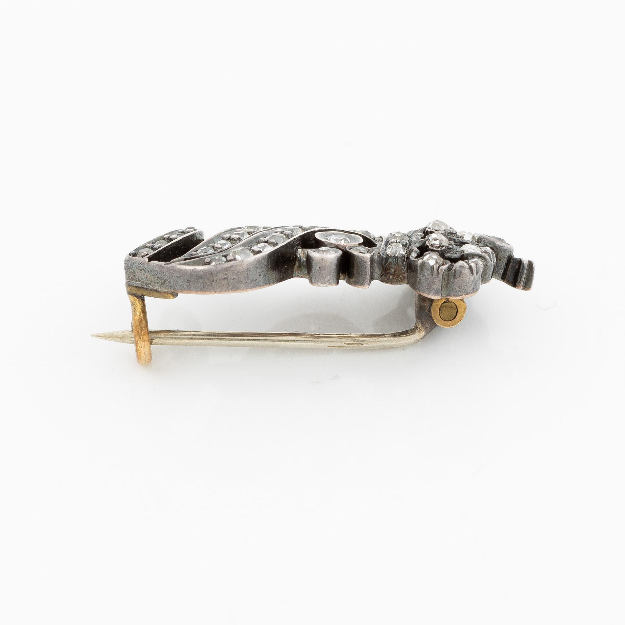 Royal honour gift with Queen Sofia's (1836-1913) diamond monogram.