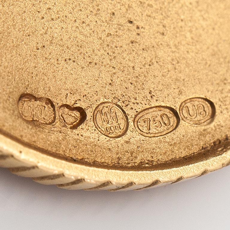 Kaulakoru "Aurinkoleijona", 18K kultaa. Kalevala koru, Helsinki 1997.