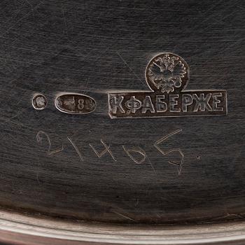 An early 20th-century Fabergé centre-piece bowl. Imperial Warrant, scratched inventory number 21405.