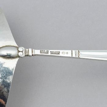 Georg Jensen, a set of 139 pieces of  'Acorn' sterling silver and stainless steel flatware, design Johan Rohde, Copenhagen after 1945.
