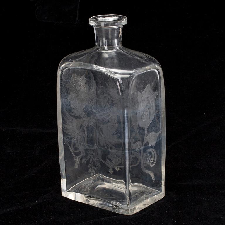 FLASKA, glas, 1900-talets början.