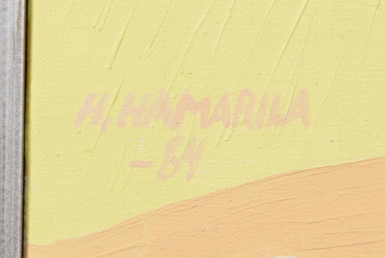 HEIKKI HAMARILA, oil on canvas, signed and dated -84.