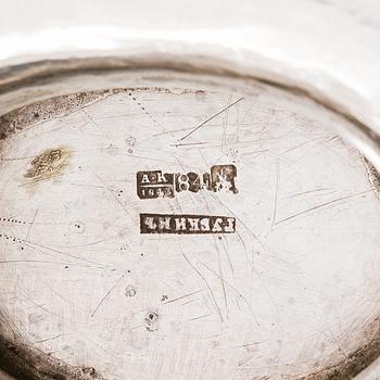 Ivan Gubkin, Konfektkorg, silver, Moskva, Ryssland 1843.