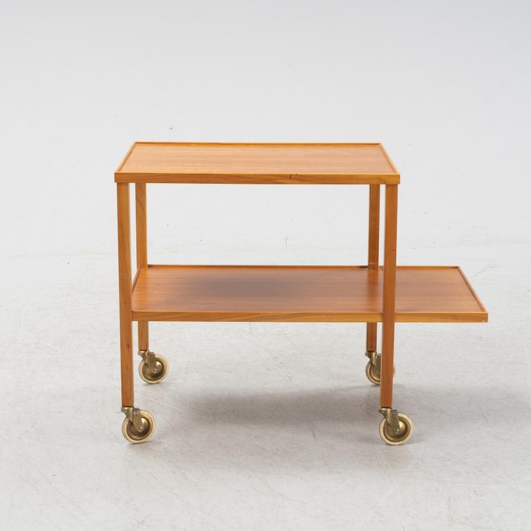 Josef Frank, a mahogany drinks trolley model 470, Svenskt Tenn, Sweden.