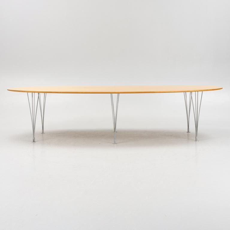 Bruno Mathsson & Piet Hein, a 'Superellipse' dining table, Mathsson International, Värnamo.