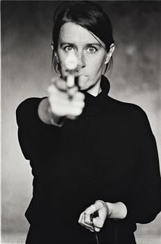 133. Cecilia Edefalk, "Självporträtt med Pistol", 1993.